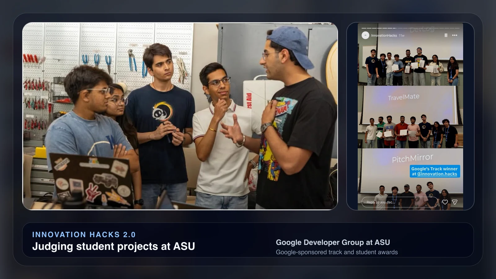 Judged Innovation Hacks 2.0 at ASU
