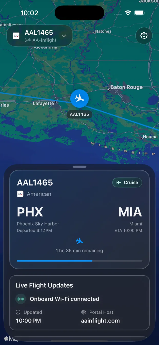 CabinLink — Route dashboard